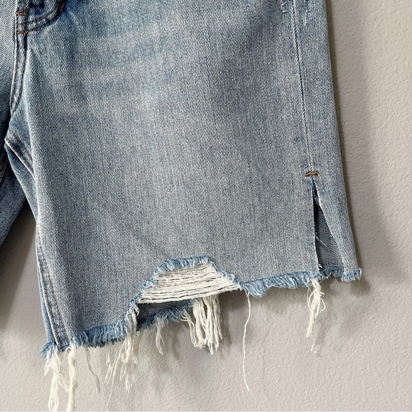 Free People We the Free Denim Bermuda Sequoia Jean Short Jorts Surfs Up Size 27 - Picture 8 of 13